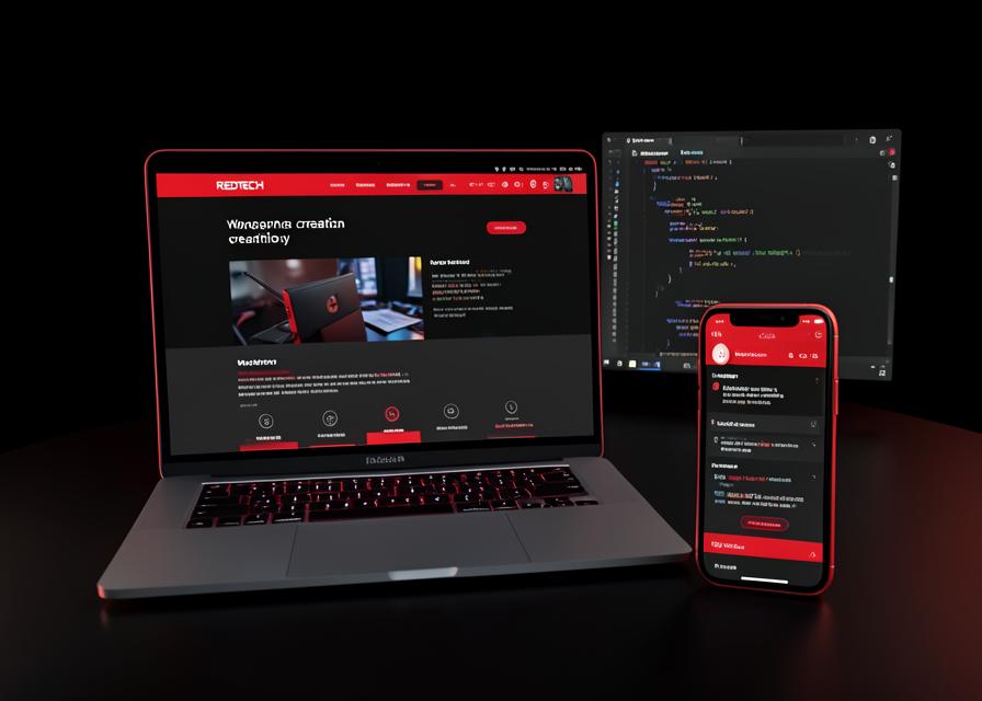 Imagem realista de Criação de sites